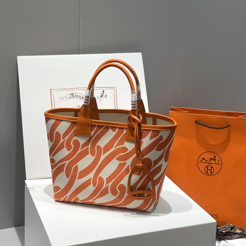 Сумка Hermès шоппер с принтом