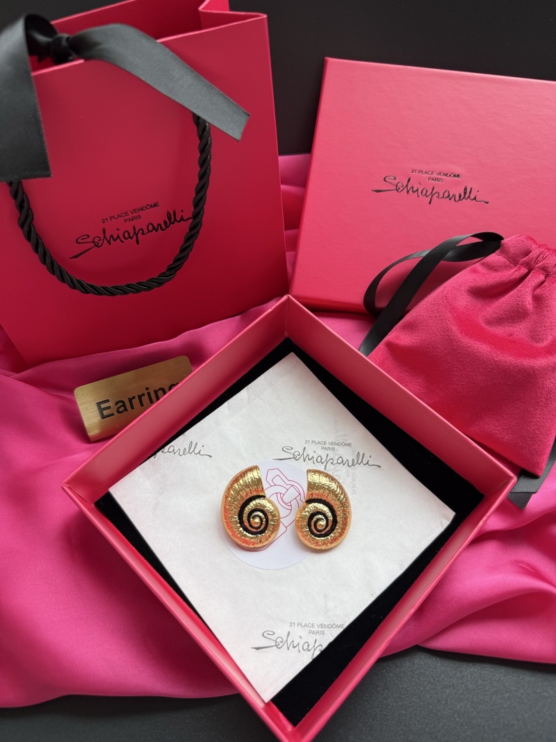 Серьги в виде улитки Schiaparelli