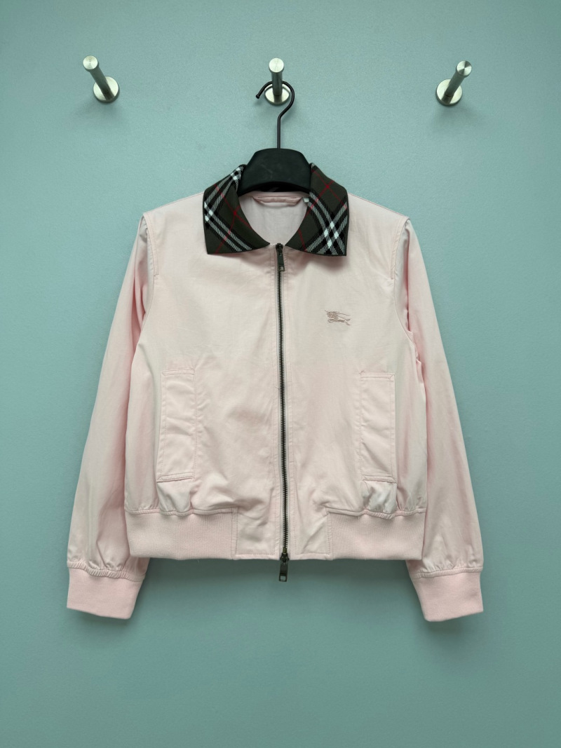 Куртка Burberry с клетчатым воротником