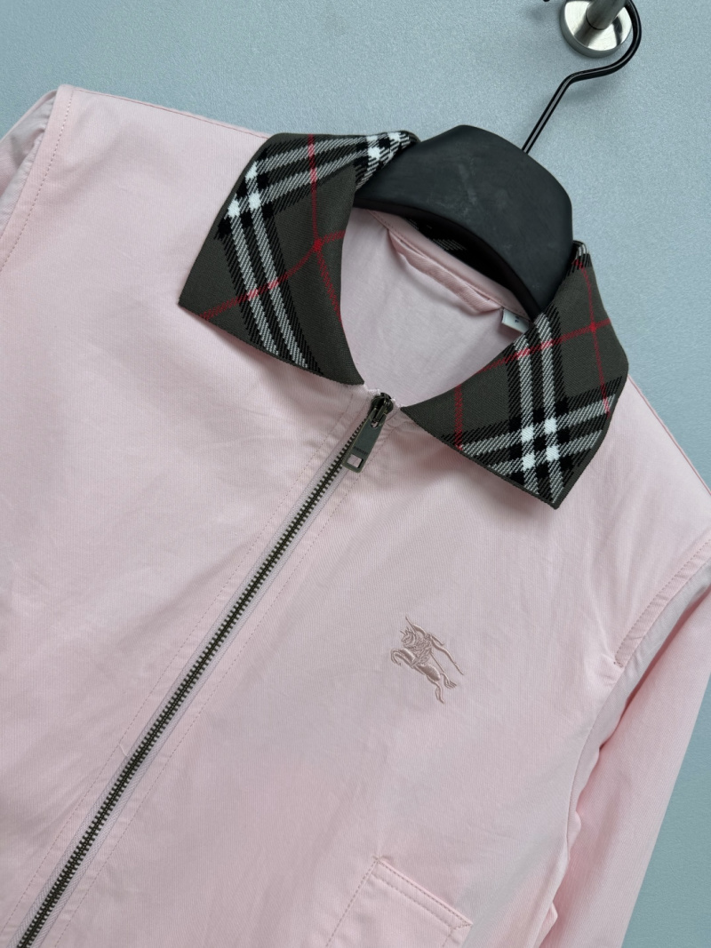 Куртка Burberry с клетчатым воротником