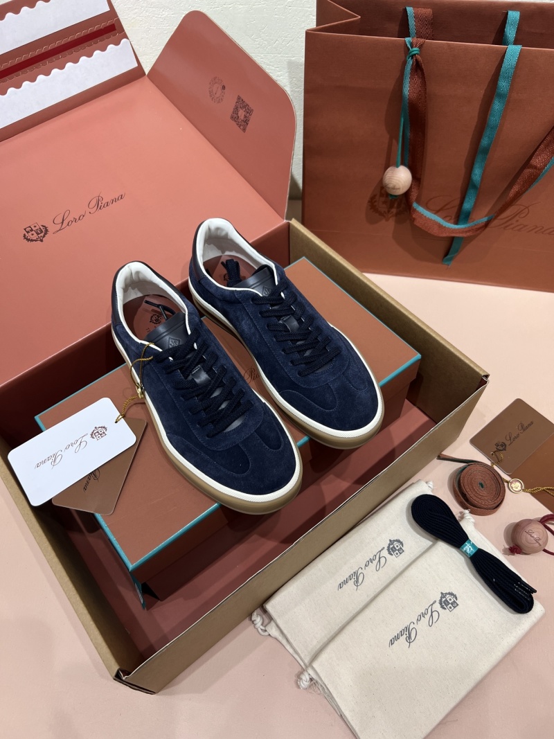 Кроссовки Loro Piana синего цвета