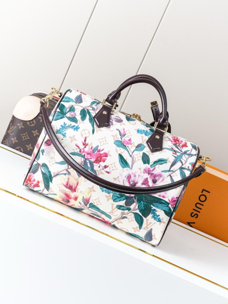 Сумка Louis Vuitton Speedy 30 Soft с цветочным принтом