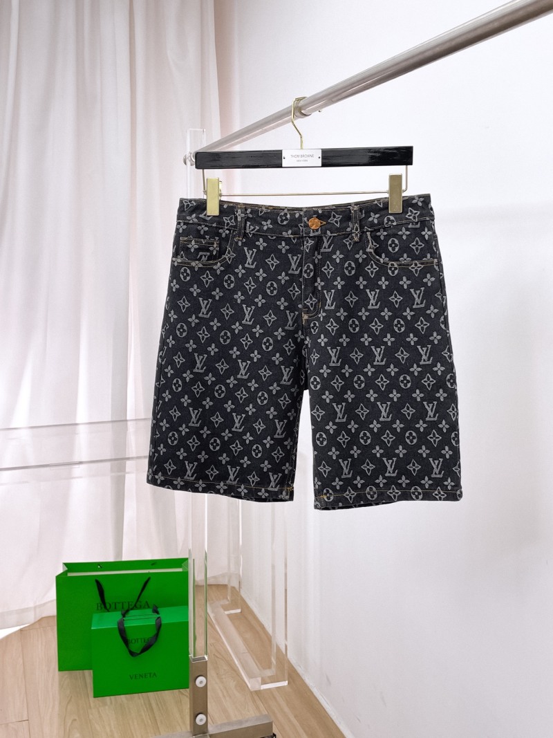 Мужские джинсовые шорты тёмного цвета Louis Vuitton