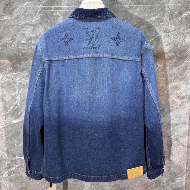 Джинсовая рубашка с принтом Louis Vuitton