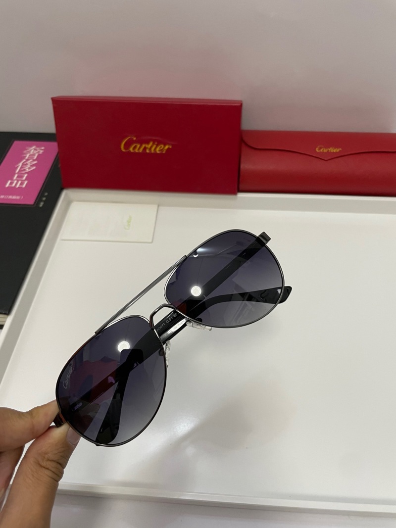 Солнцезащитные очки Cartier в стиле авиаторов унисекс