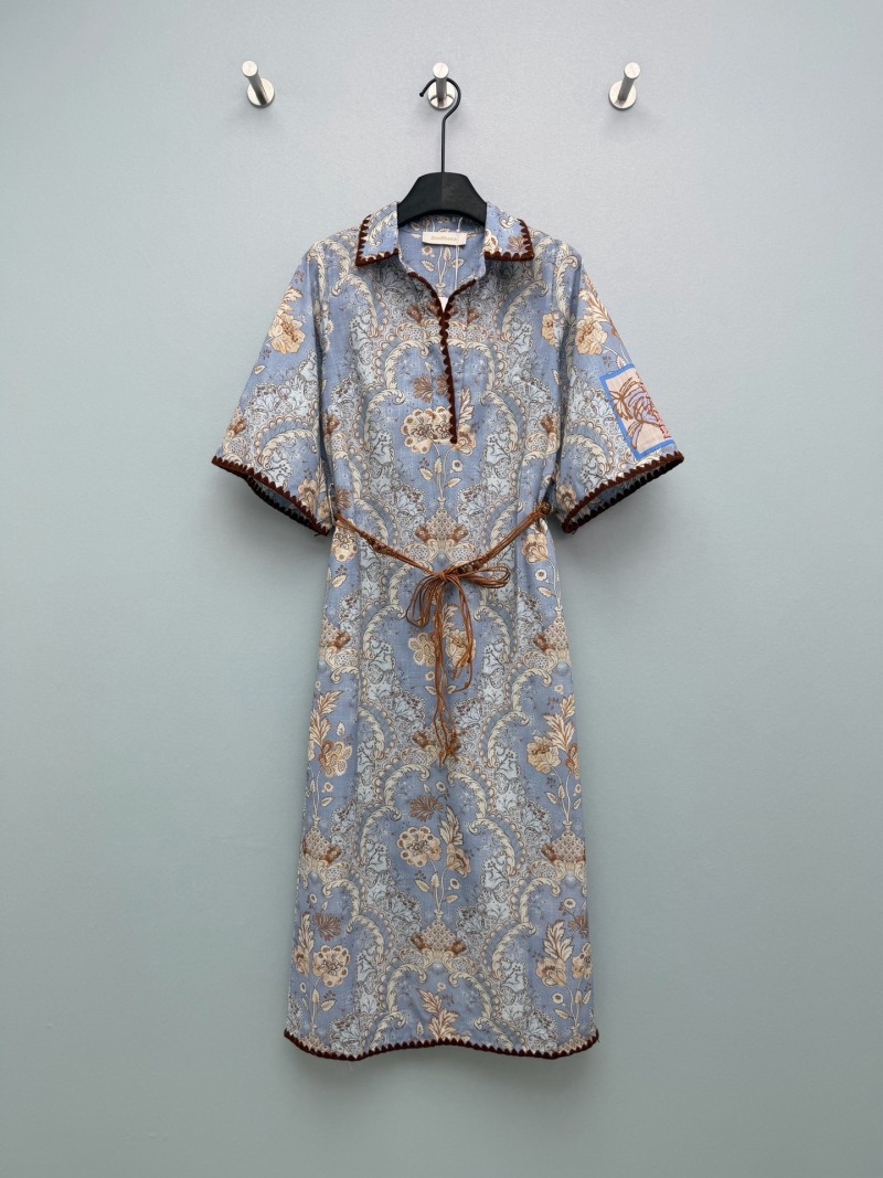Платье с пейсли-узором Zimmermann