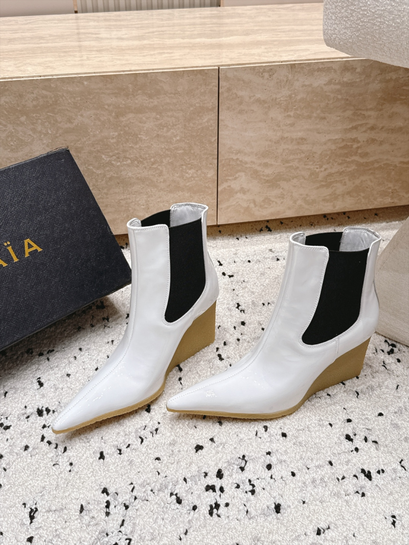 Женские ботильоны Alaia белого цвета Alaïa