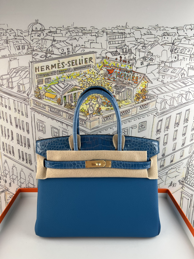 Сумка Hermès с крокодиловой кожей
