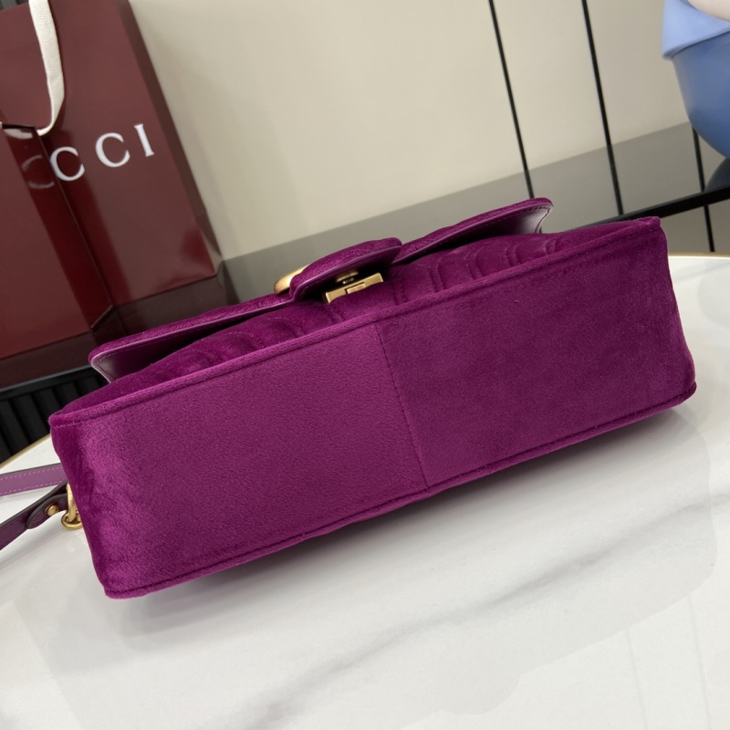 Сумка Gucci фиолетовая с цепью