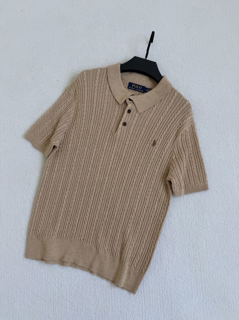 Вязаное поло Ralph Lauren с фактурным узором