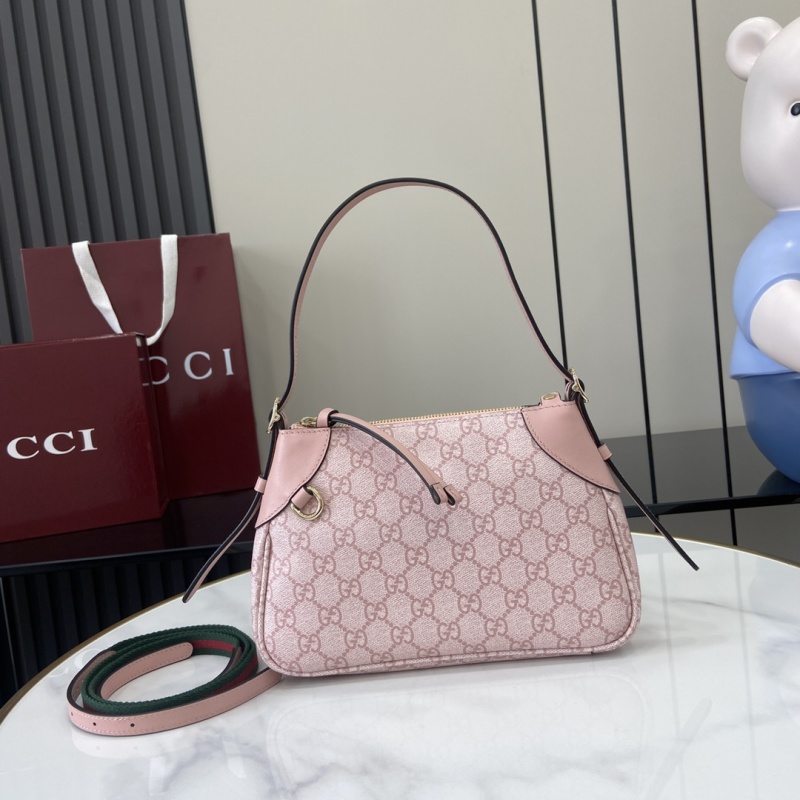 Сумка Gucci розовая с принтом