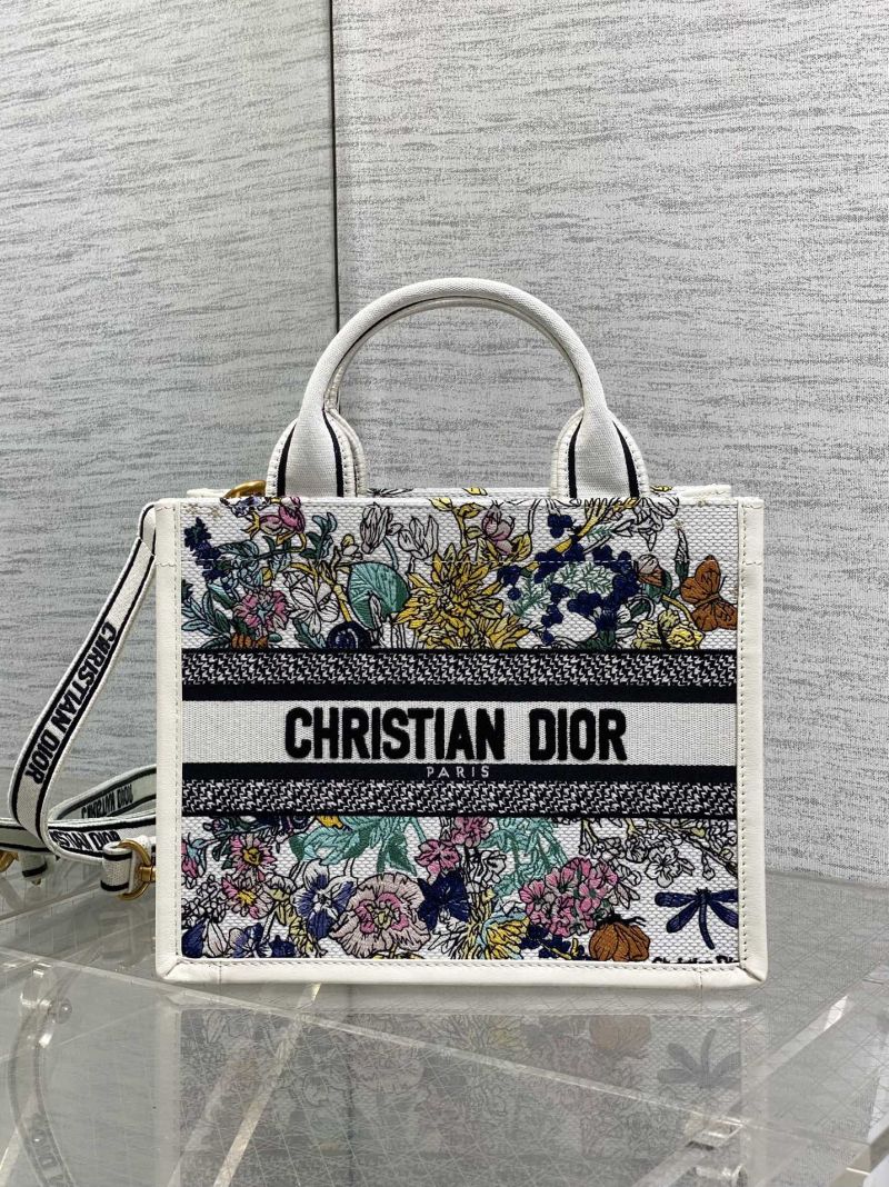 Сумка-тоут Christian Dior с цветочным принтом