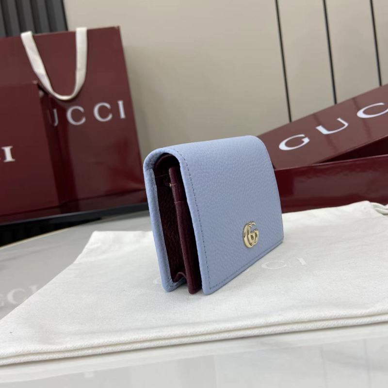 Кошелёк Gucci светло-голубой с логотипом GG