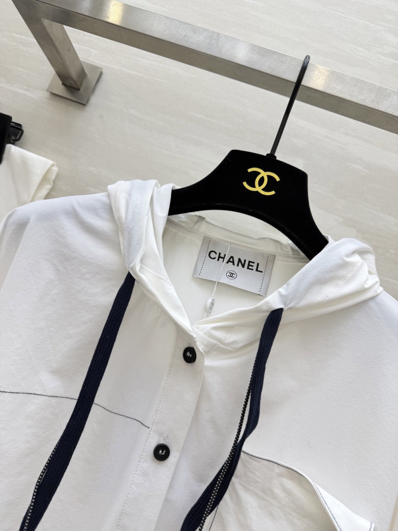 Рубашка-худи женская белая Chanel