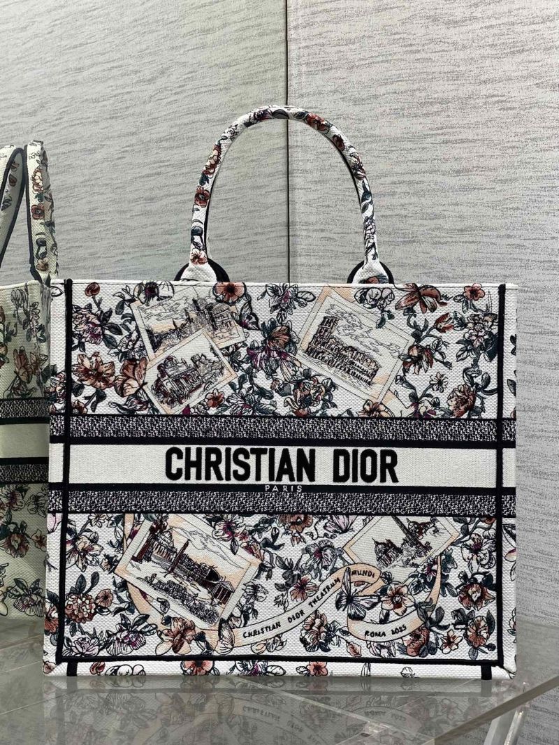 Сумка-тоут Christian Dior с цветочным принтом