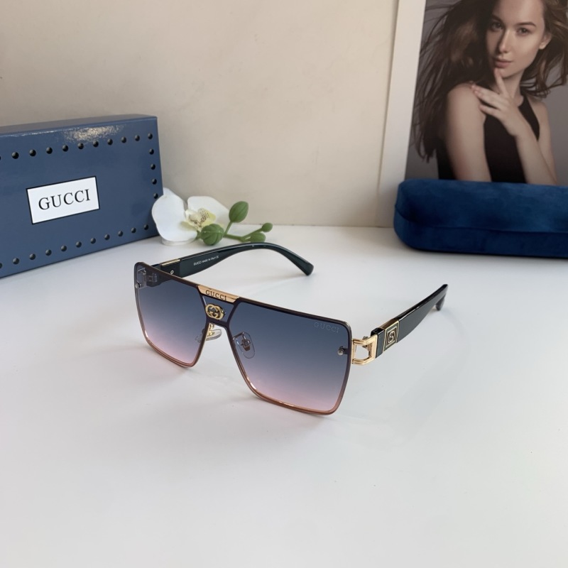 Солнцезащитные очки Gucci в массивной оправе с градиентными линзами