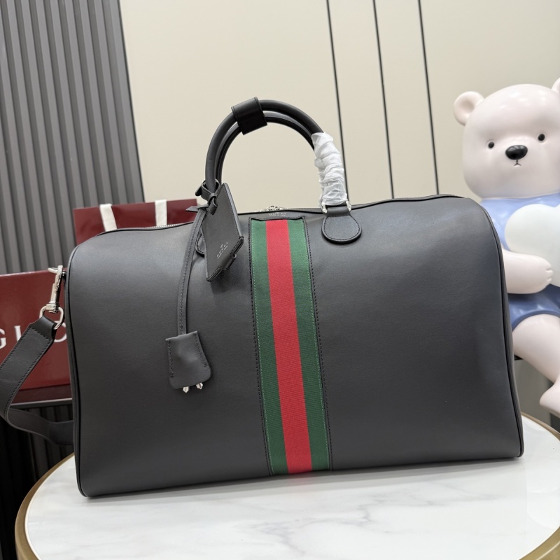 Путевая сумка Gucci с красно-зеленой полосой