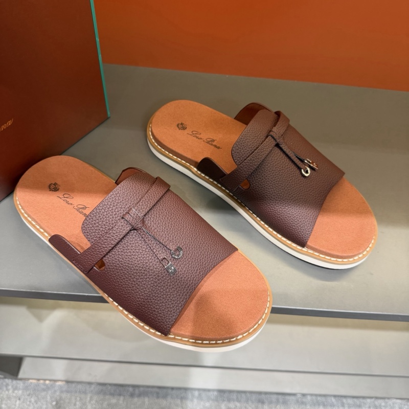 Мужские сандалии Loro Piana Summer Walk с крестообразным ремешком
