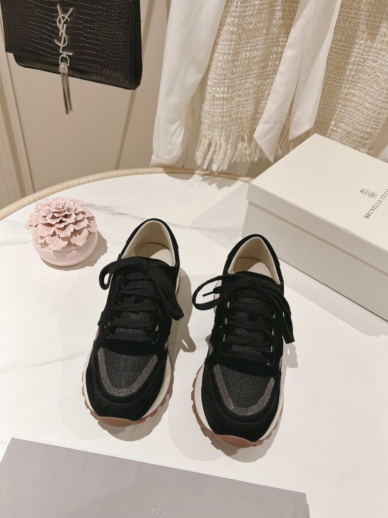 Женские кроссовки Brunello Cucinelli из замши