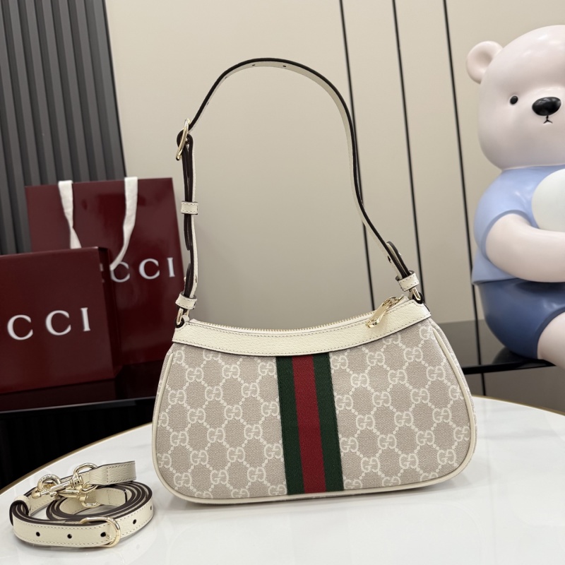 Сумка Gucci с монограммой и полосой