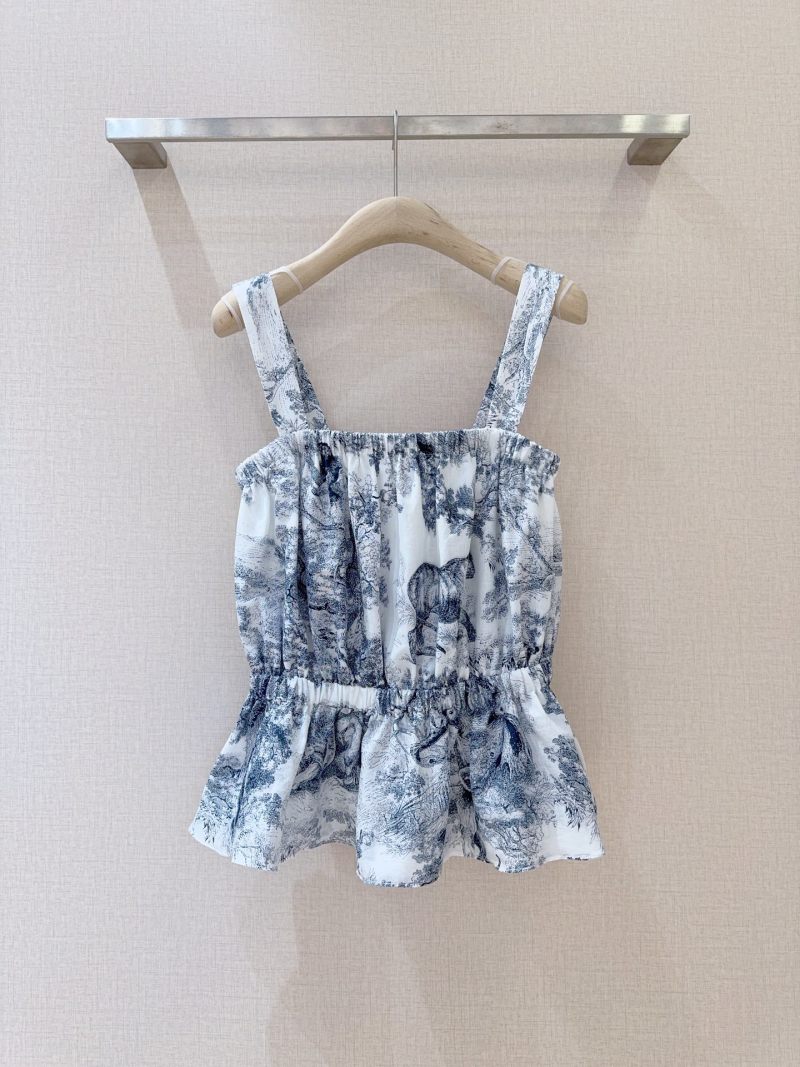 Женское повседневное платье с широкими бретелями и принтом Без бренда