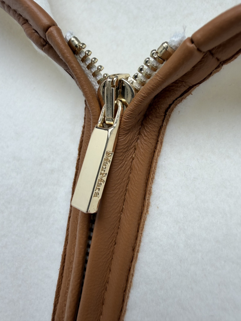 Куртка Max Mara с коричневыми вставками