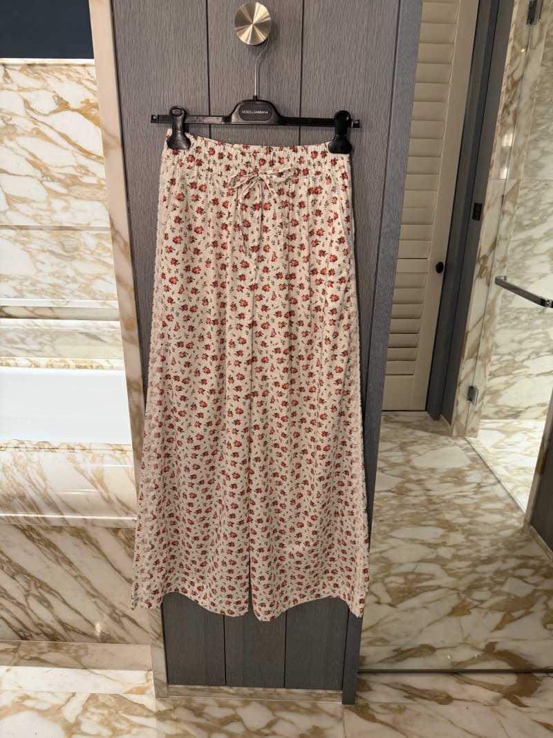 Плиссированные брюки Dolce & Gabbana с цветочным принтом