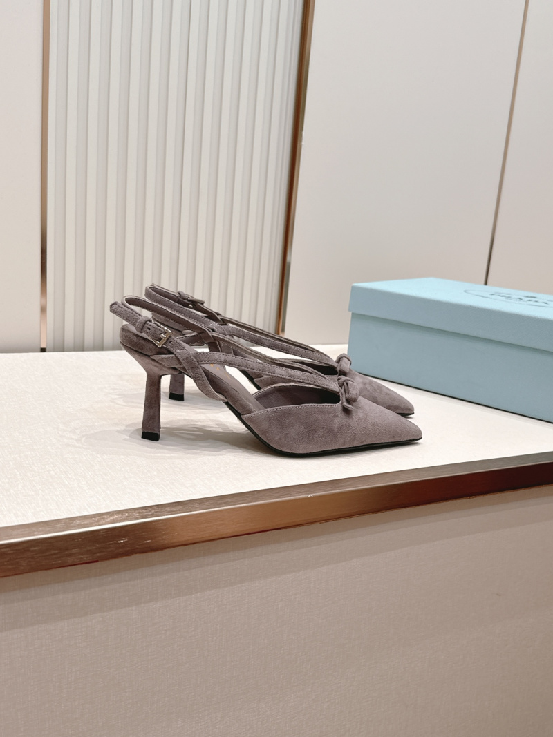 Женские босоножки Prada с бантом