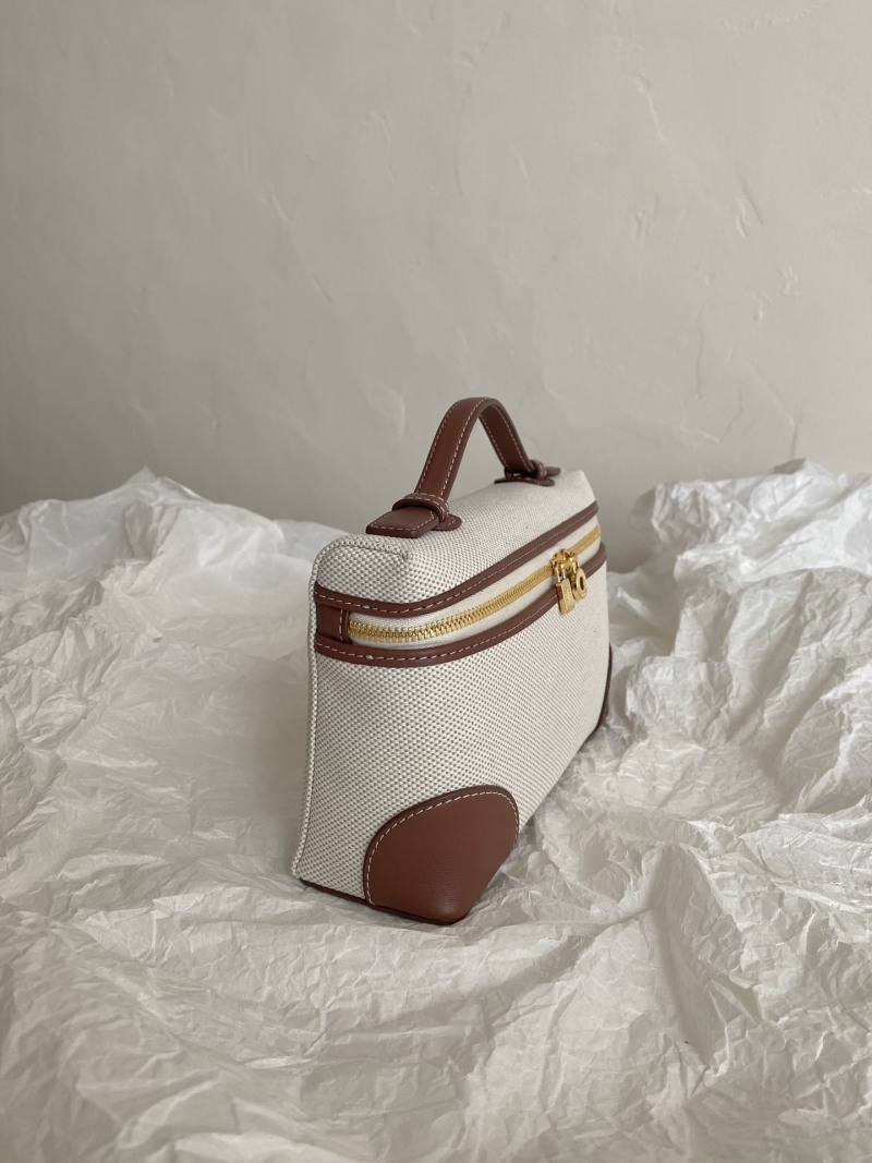 Сумка Loro Piana комбинированная ткань с кожей