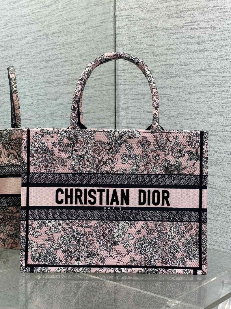 Сумка-шоппер Christian Dior с цветочным принтом