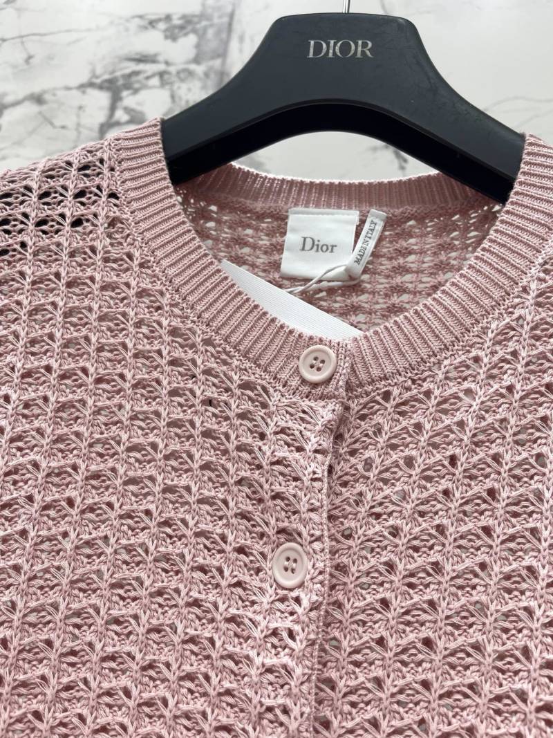 Кардиган женский Dior розовый вязаный