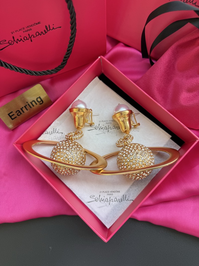Серьги с жемчугом и кристаллами Schiaparelli