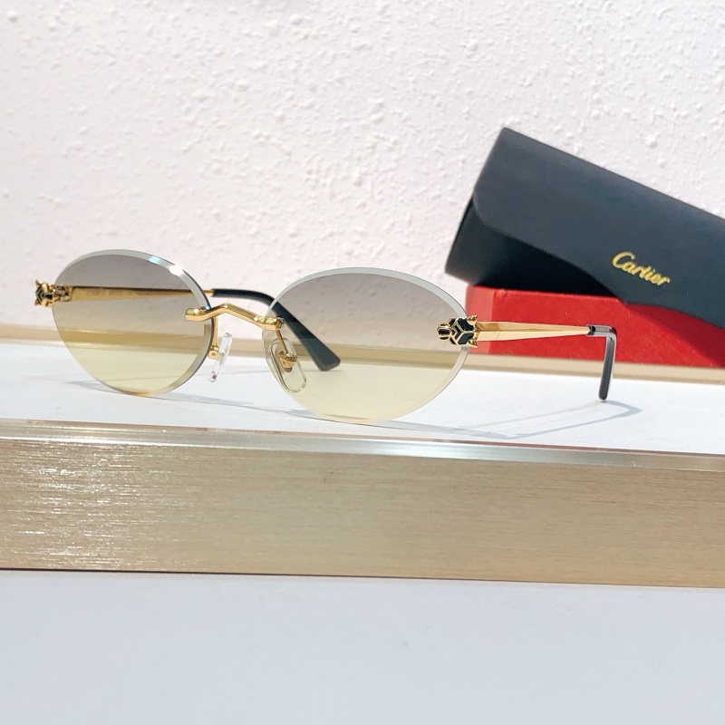 Солнцезащитные очки Cartier CT0561O с розовыми линзами