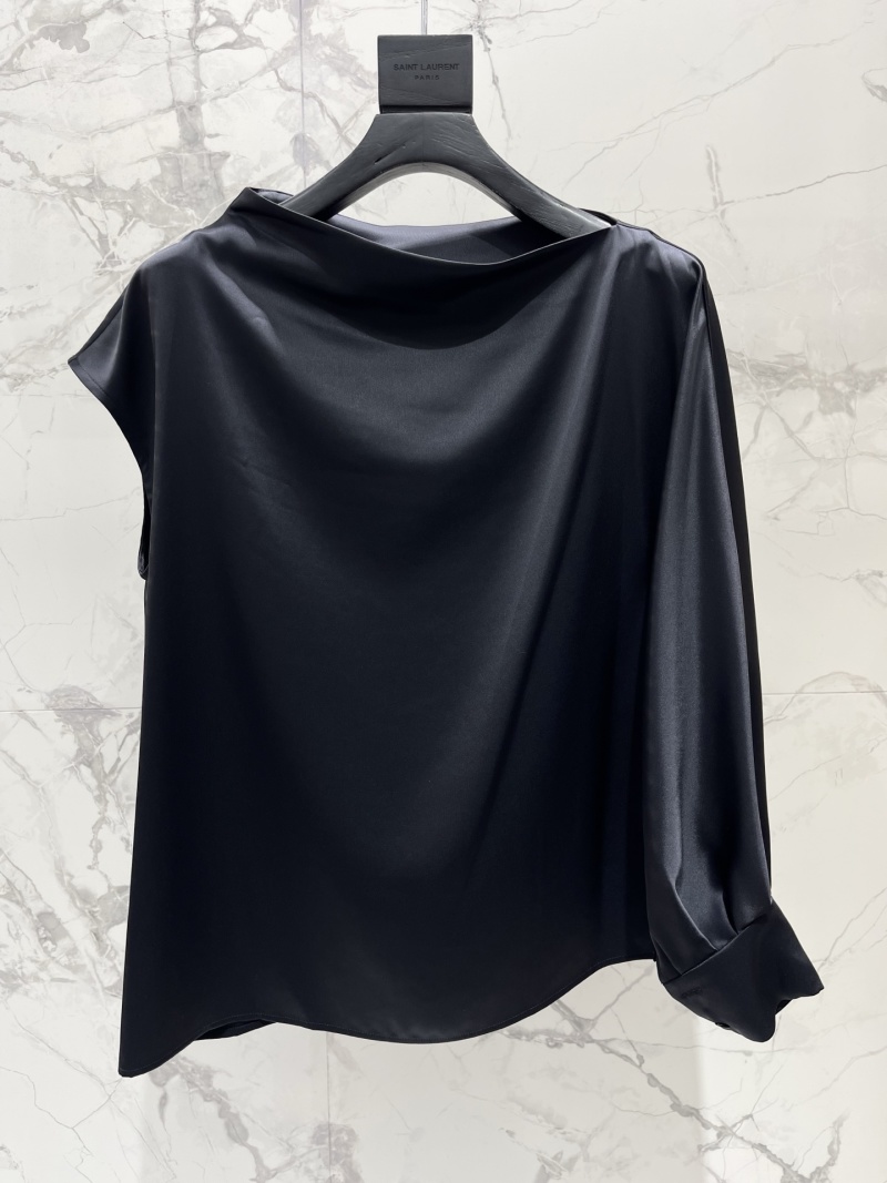 Блуза Saint Laurent асимметричная ацетатная