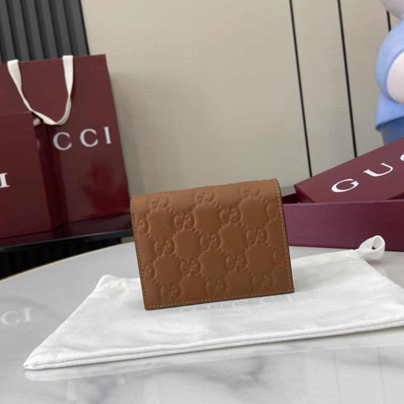 Кожаный кошелёк Gucci с монограммой