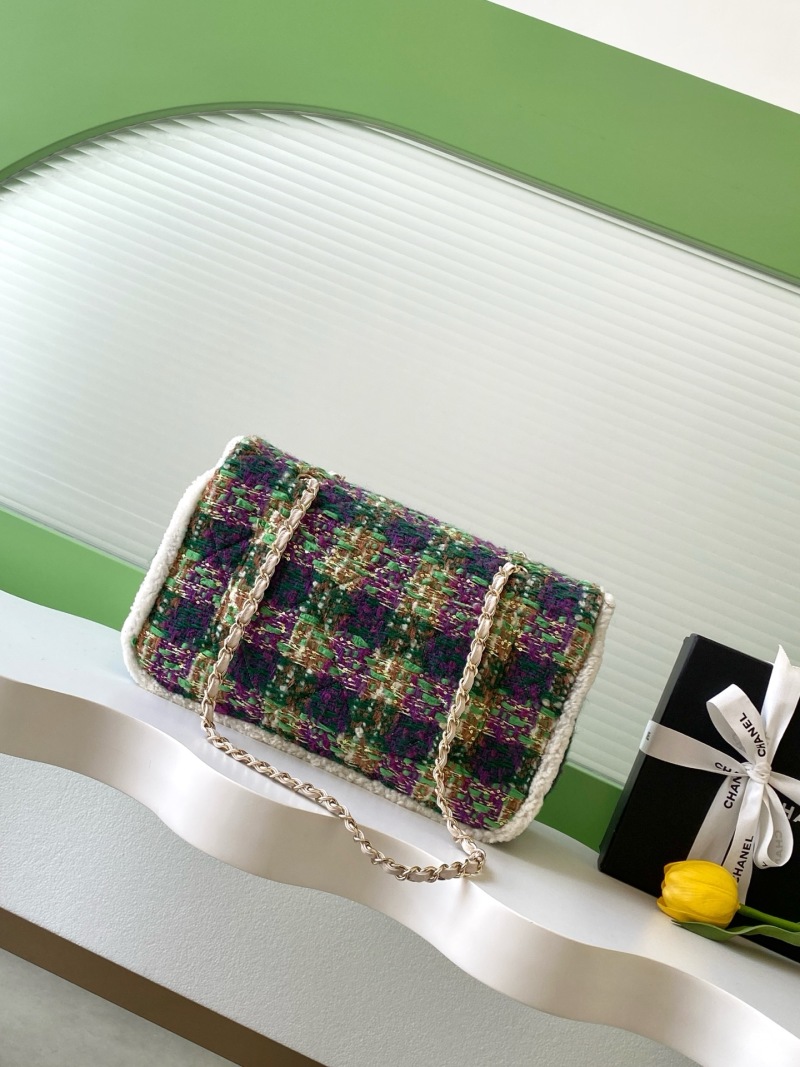 Женская сумка через плечо из твида Chanel