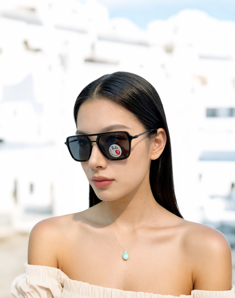 Очки Ray-Ban RB3403 поляризованные ретро стиль двойная дужка