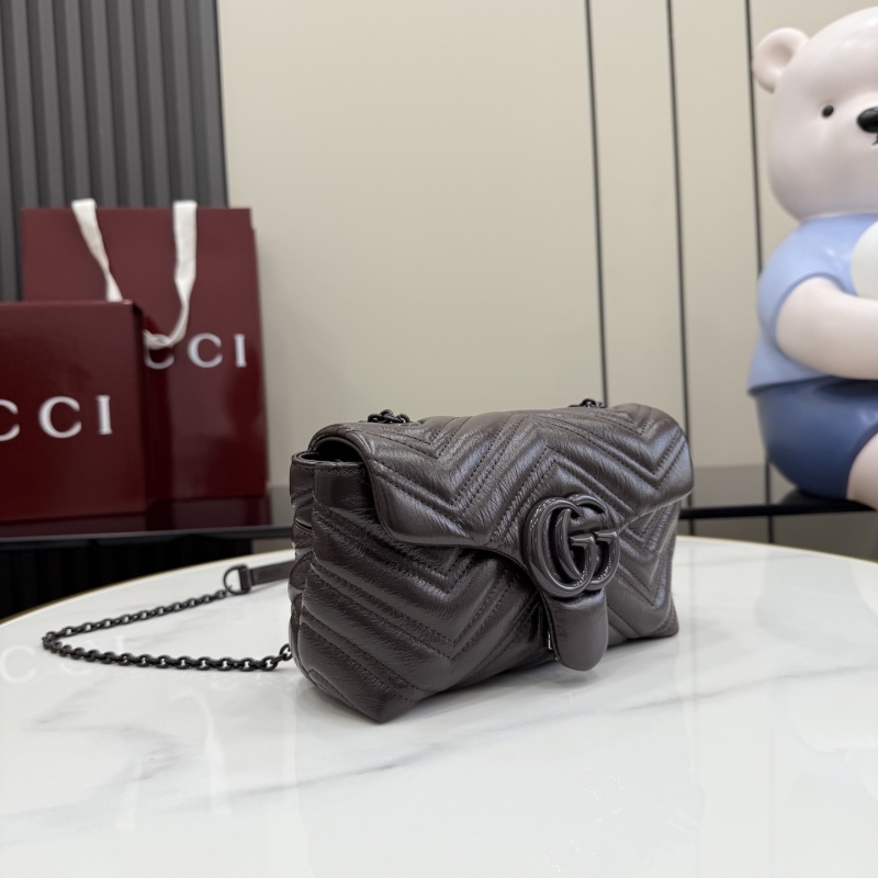 Сумка Gucci GG Marmont темно-коричневая