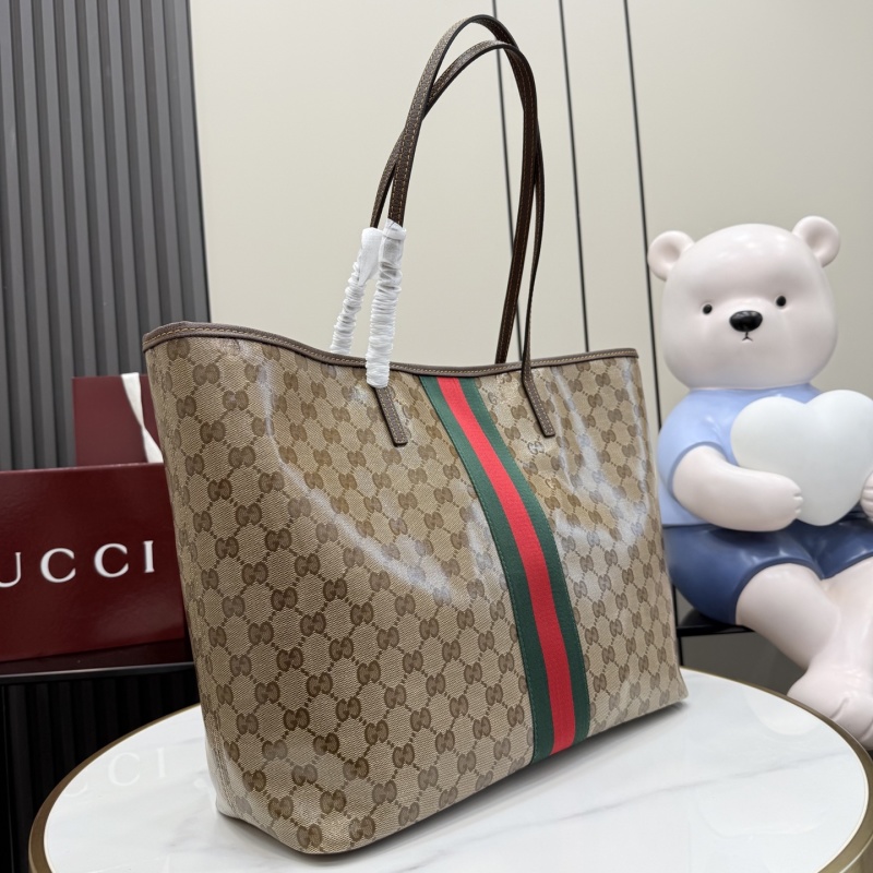 Сумка-тоут Gucci с монограммой и кантом