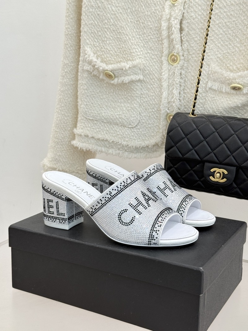 Сандалии женские с кристаллами Chanel