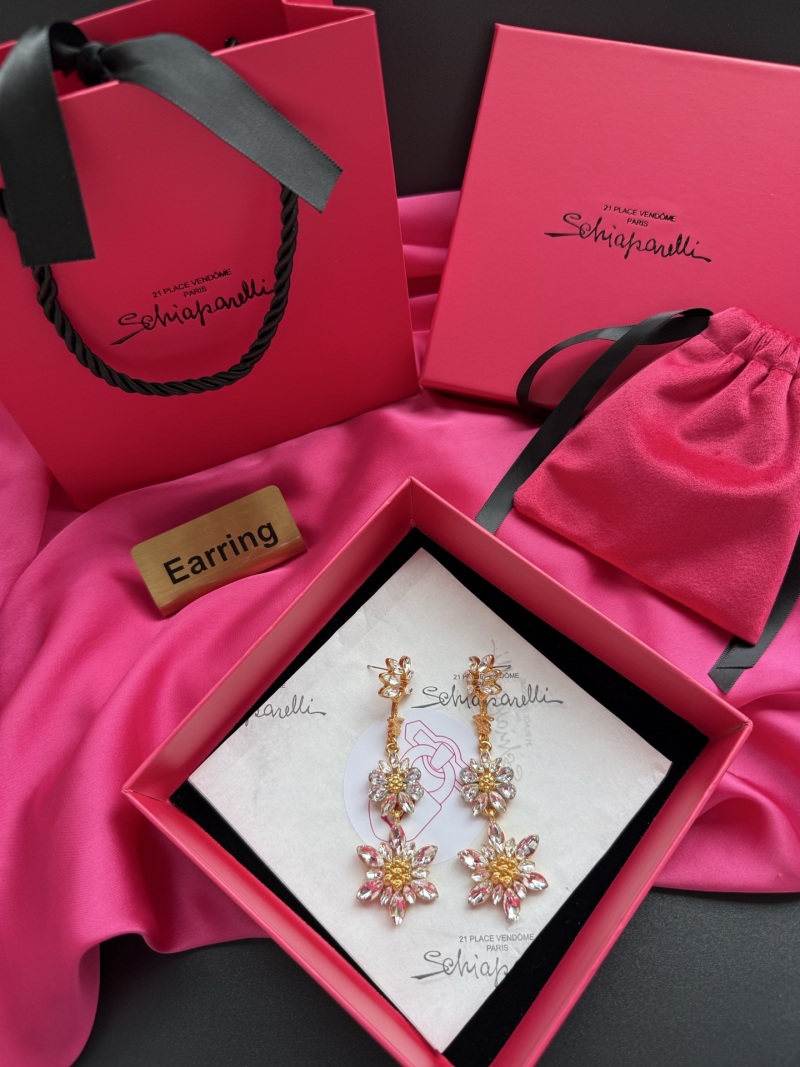 Серьги Schiaparelli с кристаллами