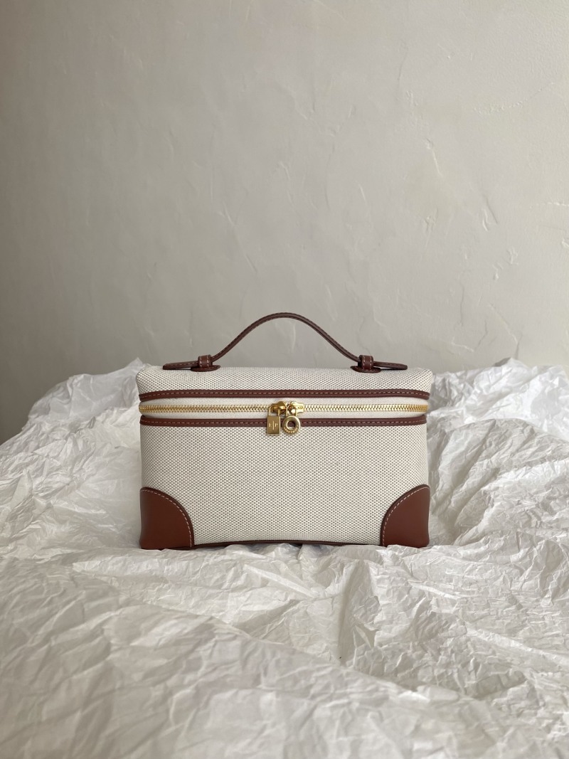 Сумка Loro Piana комбинированная ткань с кожей