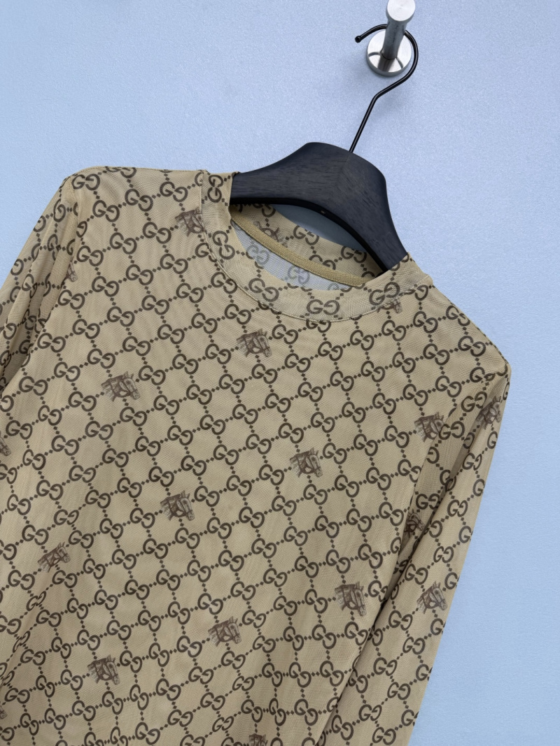 Кружевной топ Gucci с монограммой