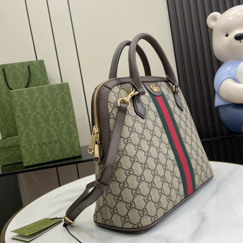 Сумка Gucci с монограммой и полосой