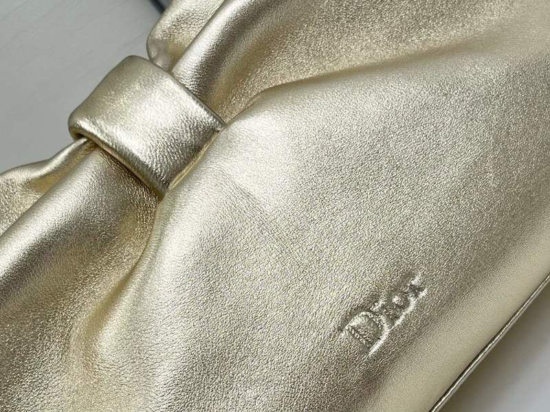 Сумка женская Dior Bow золотая