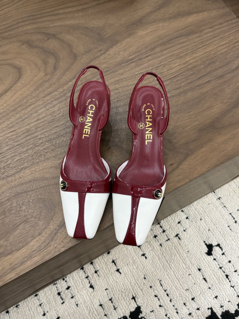 Женские лодочки CHANEL с пяткой