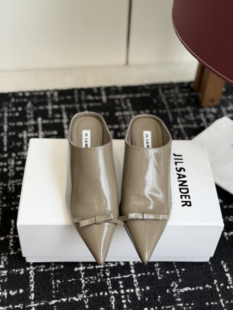 Сабо женское Jil Sander с бантом на носке