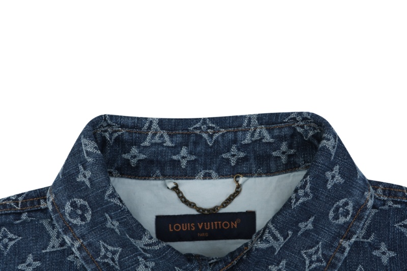 Мужская рубашка из денима с монограммой Louis Vuitton