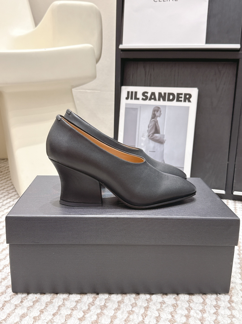 Женские туфли Jil Sander, черные, 8 см