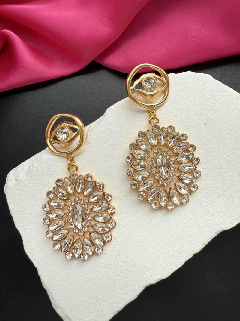 Серьги Schiaparelli с кристаллами